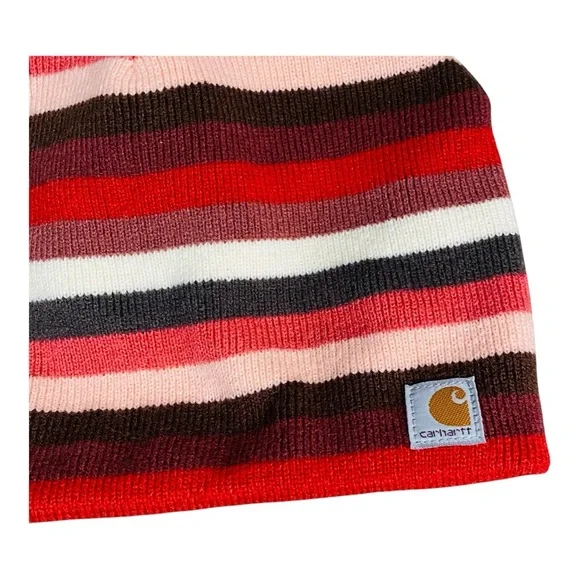 CARHARTT Fleece-Lined Striped Beanie - Picture 2 of 4